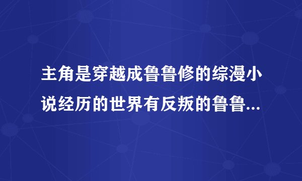 主角是穿越成鲁鲁修的综漫小说经历的世界有反叛的鲁鲁修，fate zero等