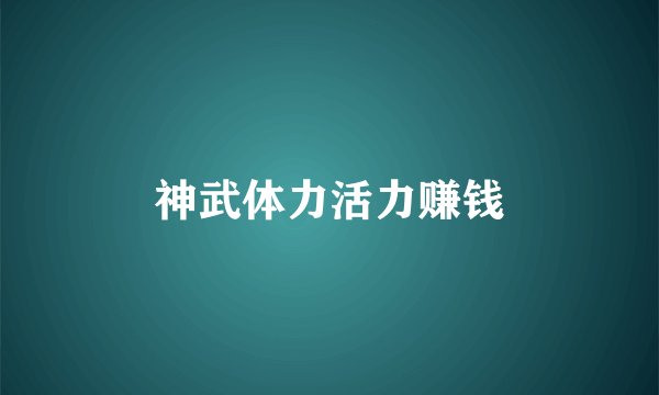 神武体力活力赚钱