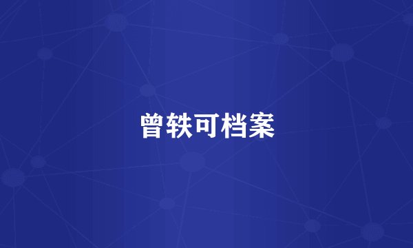 曾轶可档案