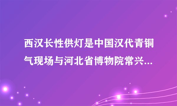 西汉长性供灯是中国汉代青铜气现场与河北省博物院常兴红东出土于什么地方？