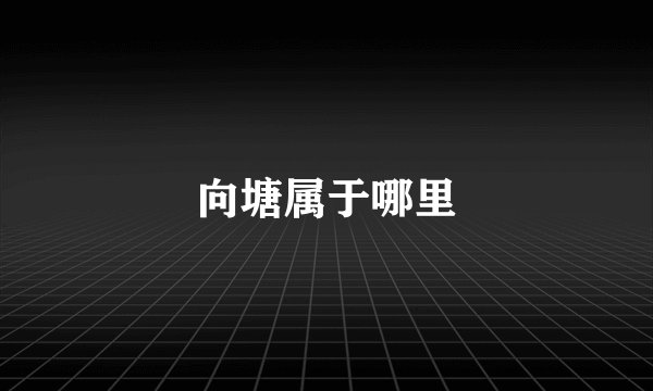 向塘属于哪里