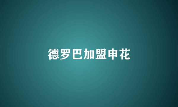 德罗巴加盟申花