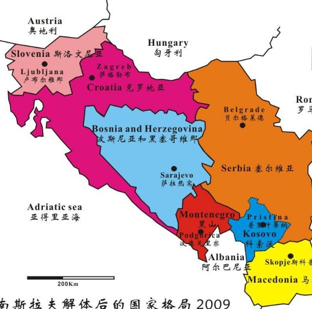 前南斯拉夫分为几个国家？
