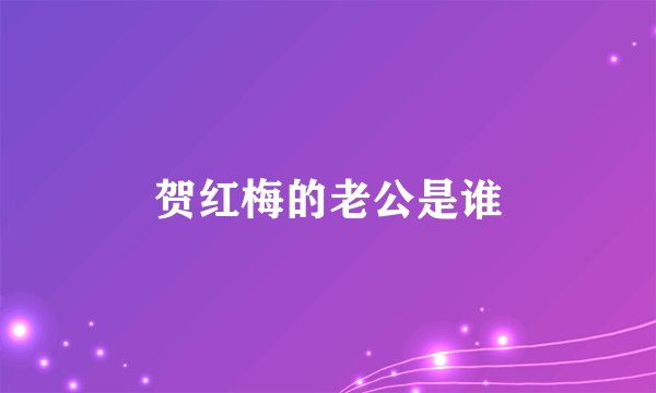贺红梅的老公是谁