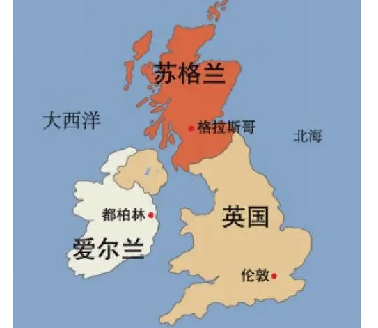 英国组成的四个国家?