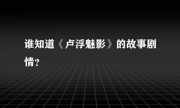 谁知道《卢浮魅影》的故事剧情？