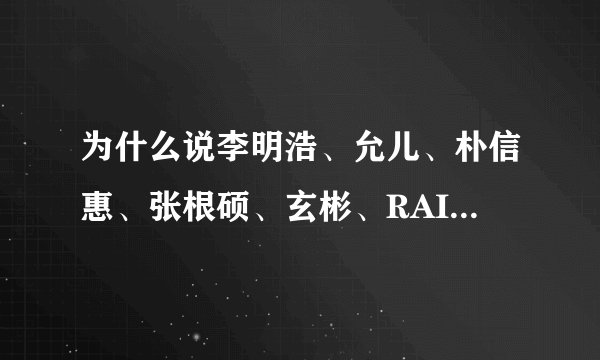 为什么说李明浩、允儿、朴信惠、张根硕、玄彬、RAIN整容论