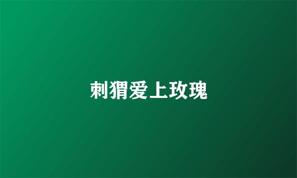 刺猬爱上玫瑰
