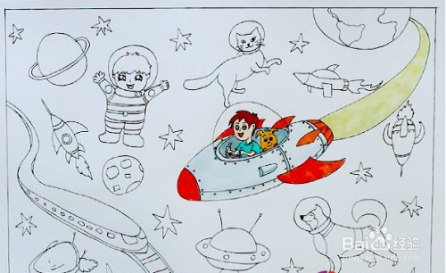 儿童怎样画少年儿童科学幻想绘画