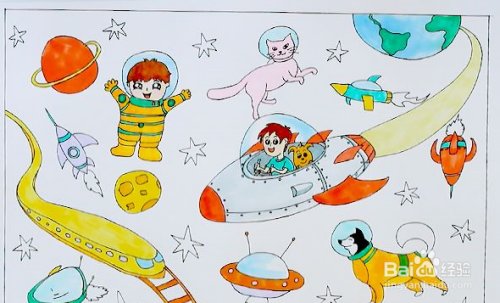 儿童怎样画少年儿童科学幻想绘画