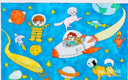 儿童怎样画少年儿童科学幻想绘画