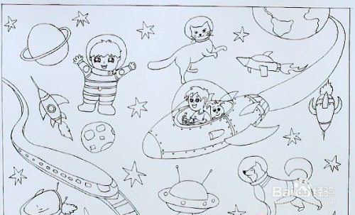 儿童怎样画少年儿童科学幻想绘画