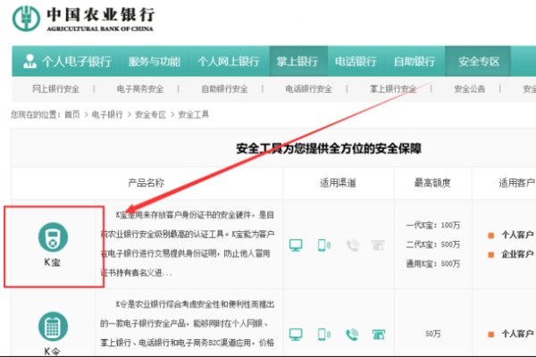 农业银行网上转账时出现 请更新为最新K宝驱动后再试 怎么处理