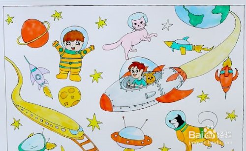 儿童怎样画少年儿童科学幻想绘画