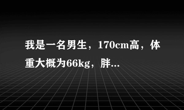 我是一名男生，170cm高，体重大概为66kg，胖吗？算标准吗？