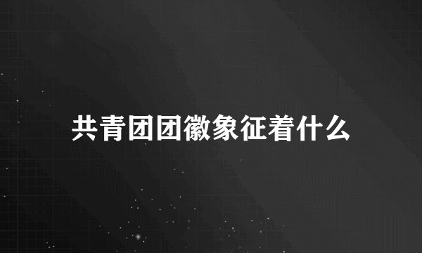 共青团团徽象征着什么