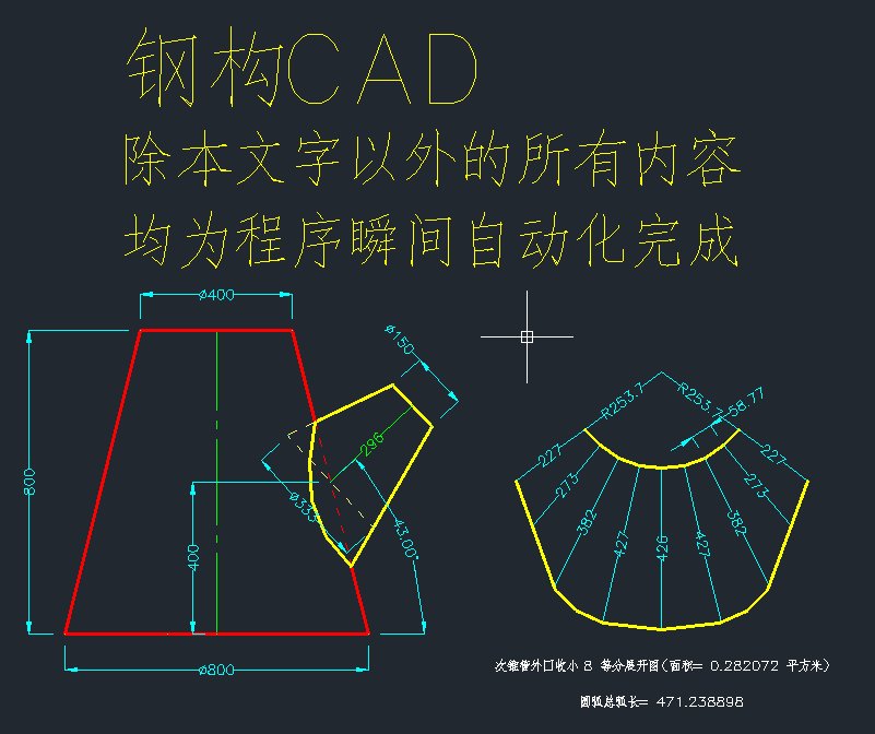 如何画圆锥台展开图
