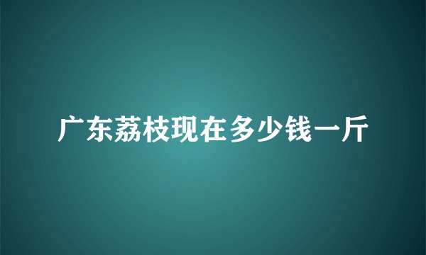 广东荔枝现在多少钱一斤