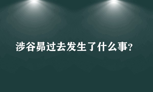 涉谷昴过去发生了什么事？