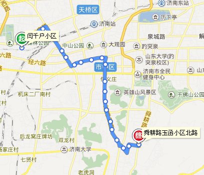 济南市公交线路查询76路通哪?