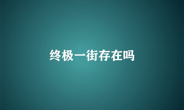 终极一街存在吗