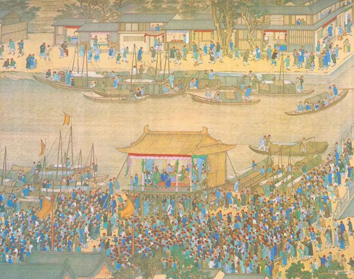 康熙南巡图的康熙南巡图画稿本及画稿本照片