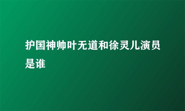 护国神帅叶无道和徐灵儿演员是谁