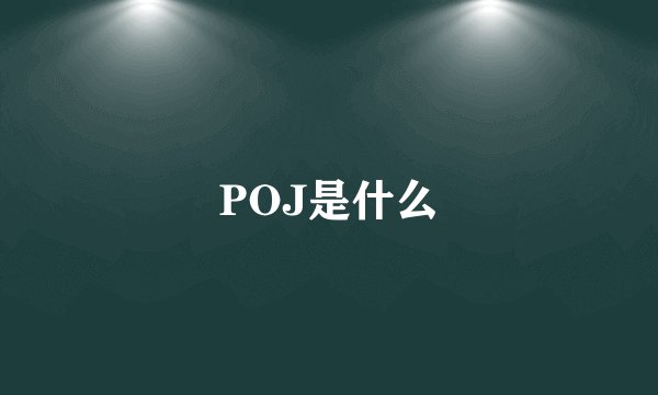 POJ是什么