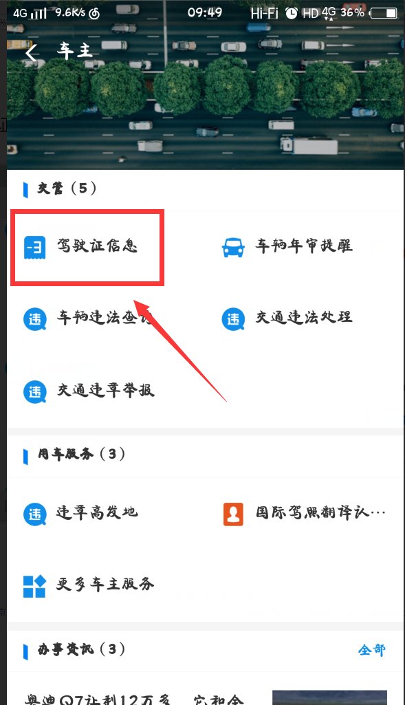 怎么查自己的驾驶证积分情况啊？