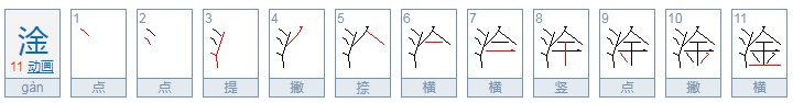 三点水,一个金读什么字