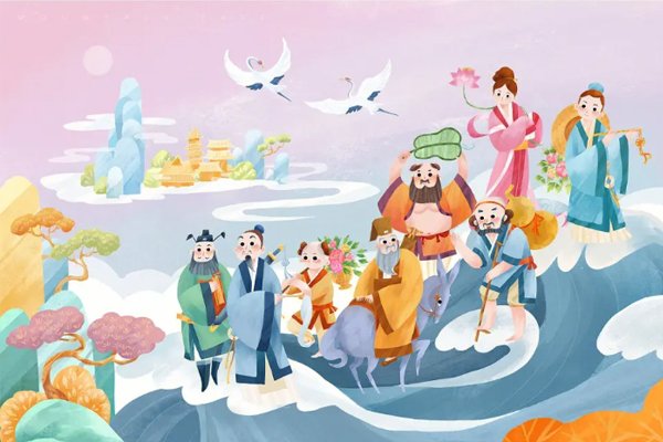 八仙过海怎么画简单又漂亮