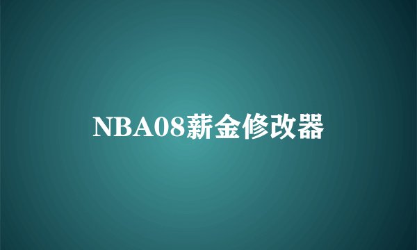 NBA08薪金修改器