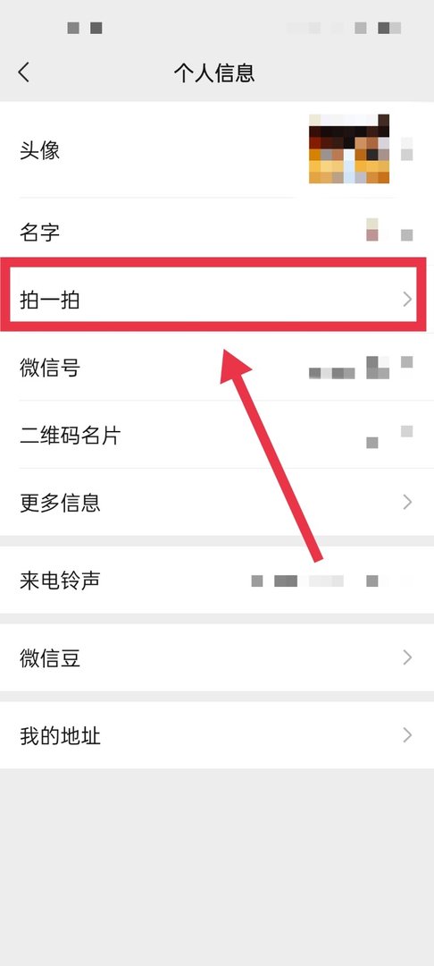 微信怎么设置拍一拍的时候显示文字?
