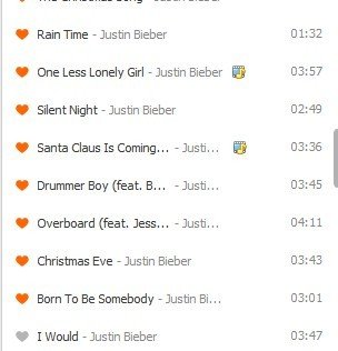 justin bieber歌曲打包