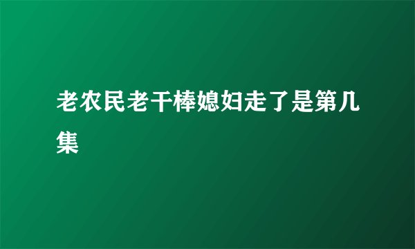 老农民老干棒媳妇走了是第几集