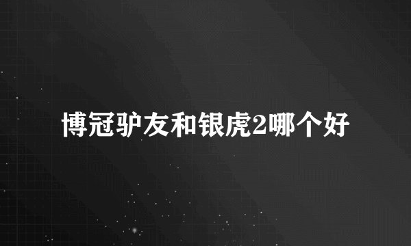 博冠驴友和银虎2哪个好