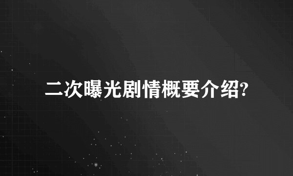 二次曝光剧情概要介绍?