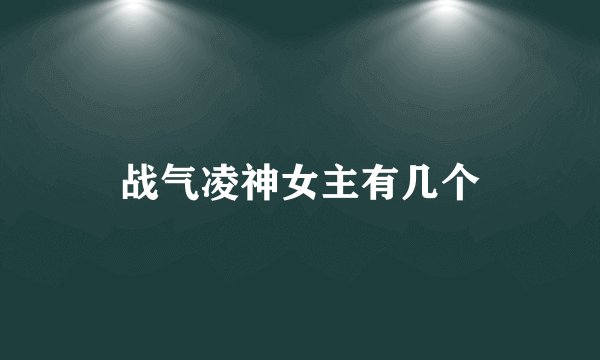 战气凌神女主有几个