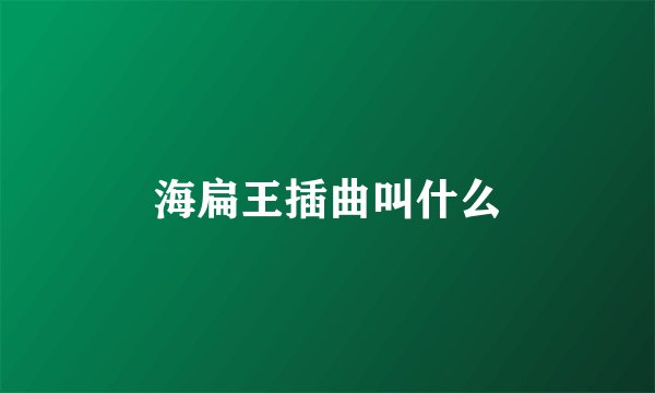 海扁王插曲叫什么