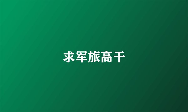 求军旅高干