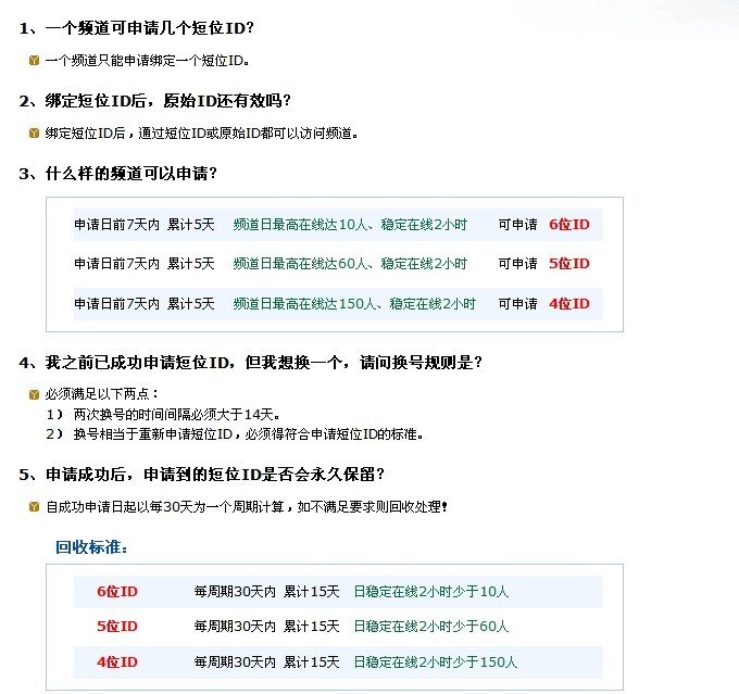 YY短号，需要什么要求才可申请？