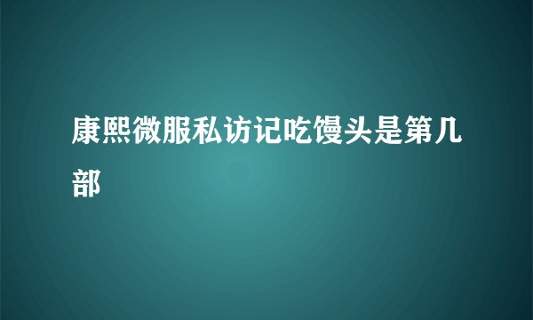 康熙微服私访记吃馒头是第几部