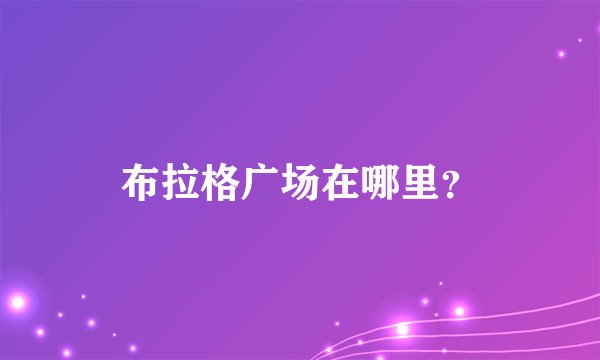 布拉格广场在哪里？