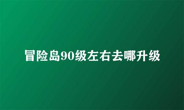 冒险岛90级左右去哪升级