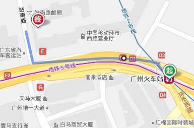 广州火车站到广州地一大道怎么走，离火车站远吗