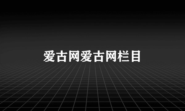 爱古网爱古网栏目