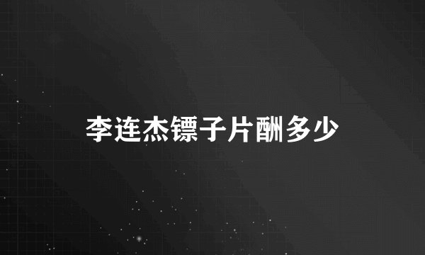 李连杰镖子片酬多少
