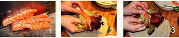 制作鲑鱼春卷-三文鱼春卷的做法图解