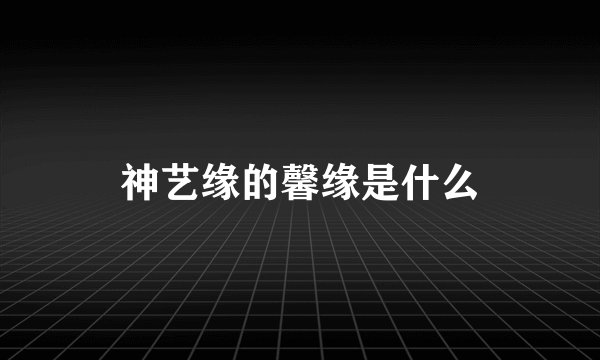 神艺缘的馨缘是什么