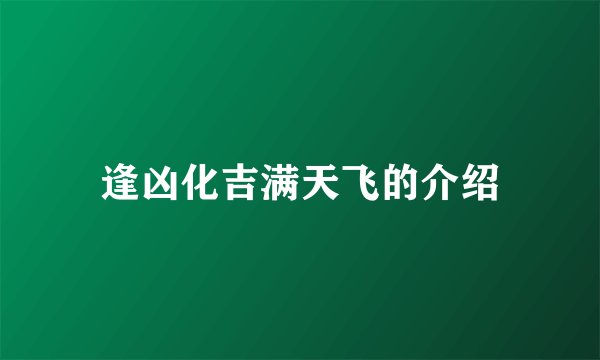 逢凶化吉满天飞的介绍